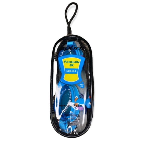 Sporti Jr. Penguin Blue Swim Anti-fog Goggles - Picture 3 of 6